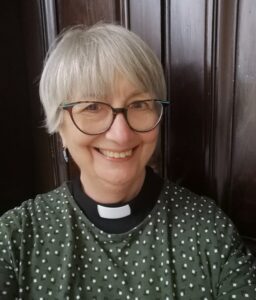 The image shows Rev Dr Lisa Curtice's face and shoulders. Lisa is smiling.